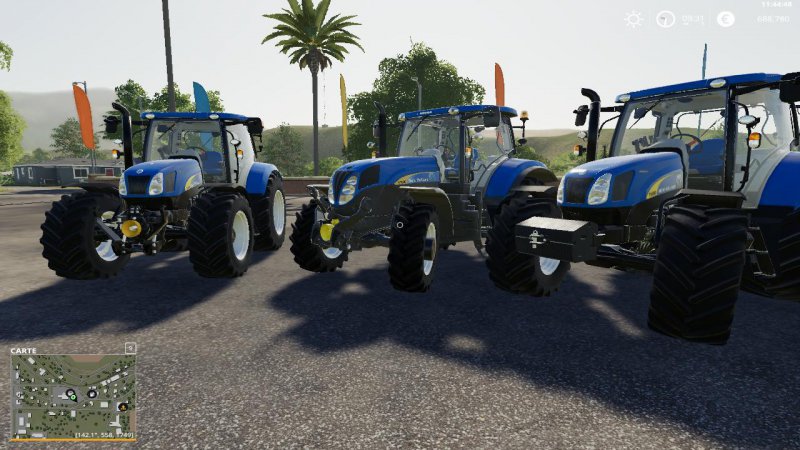 New Holland T Series Pack FS19 Mod Mod For Farming Simulator 19