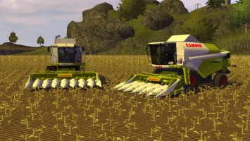 Claas Conspeed cutters with maize animation