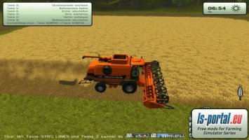 Deutz 7545 RTS v3 z prasą i hederem ls2013