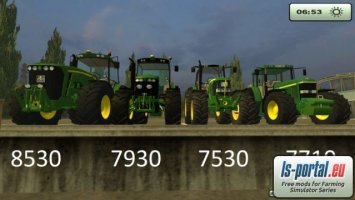 John Deere 8530 7930 7530 7710 Pack v2.1 ls2013