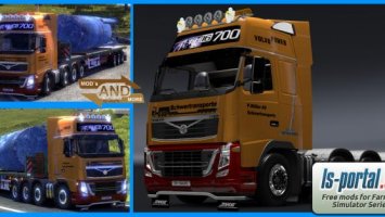 Volvo heavy transport skin with 8x4 ETS2