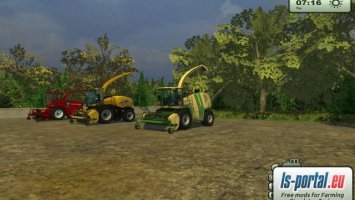 New Holland 300 FP and Case PU 380