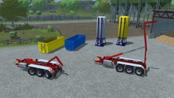 Hooklift Pack Trailer and implements v0.95 BETA LS2013