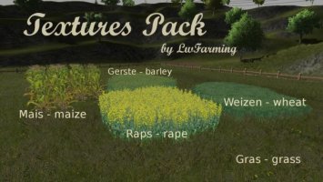 Textures Pack - grass barley wheat maize rape