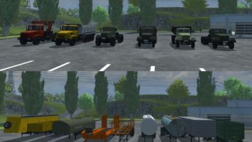 KrAZ and Trailers Pack v2 ls2013