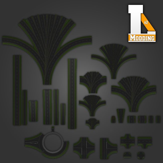 Zestaw obiektów do tworzenia dróg LS15