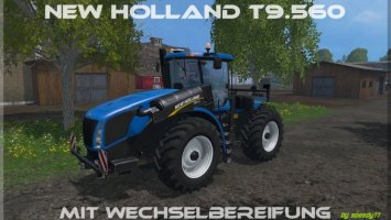 New Holland T9560 mit Wechselbereifung ls15