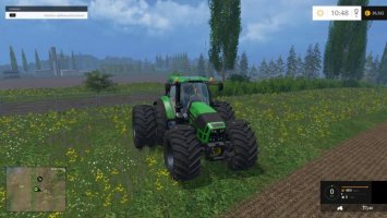 DEUTZ FAHR 7250 WITH DYNAMIC TWIN REAR WHEELS V1.3 LS15