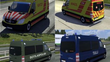Fin Police and Ambulance AI Cars v2.2.1 ets2