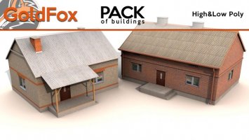 Pack budynków by GoldFox (High & Low Poly)