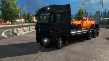 Mercedes Actros MP4 Flatbed + Trailer v 3.0 FINAL