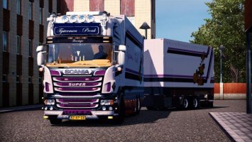 Scania R500 Tijsterman-Pronk + Trailer + DLS Interior V8 + Sound ets2