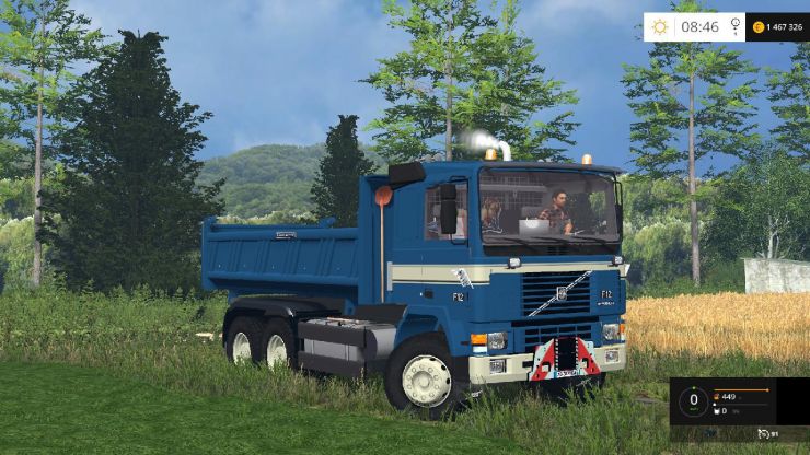 Volvo F12 6×4 Benne v1.9 - LS15 Mod, Mod for Farming Simulator 15