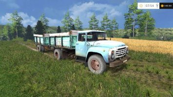 ZIL-130 And Trailer LS15