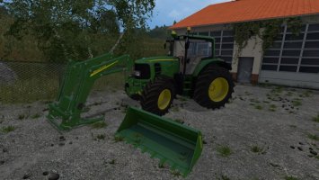 John Deere 7530 mit FL by Kubo V2 LS15