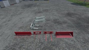 STEYR 8150 + Frontloader, Tools and gearbox addon LS15