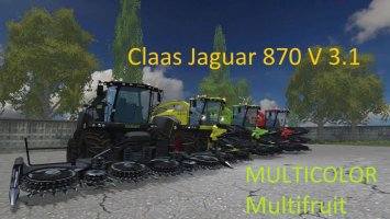 Claas Jaguar 870 MULTICOLOR V 3.1 Multifruit ls15