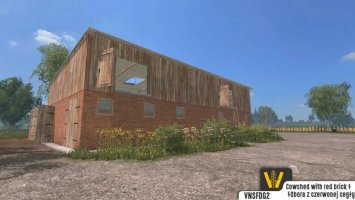 Cowshed from red brick LS15