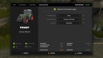 Fendt Farmer 310 312 LSA Turbomatik Pack FS17