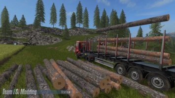 Fliegl Timber Runner with AutoLoadWood script FS17