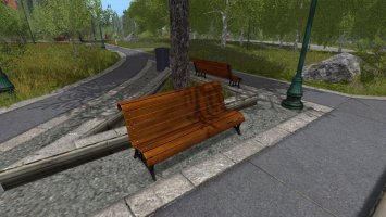 2 Park Benches fs17