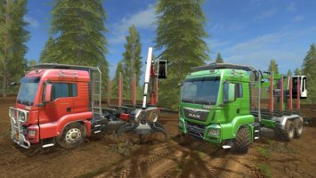 MAN TGS 33.440 Forestry Truck & Trailers v0.9 FS17