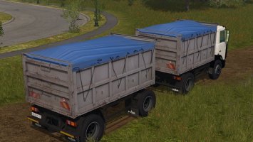 MAZ 5551 with trailer FS17