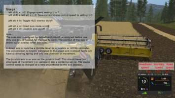 Cruise Control Addon fs17