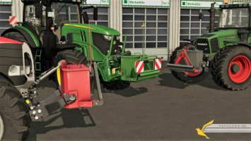 John Deere self-made weight fs17