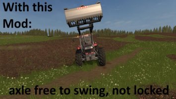 Swinging Axle with Frontloader (Axle Lock remover) fs17