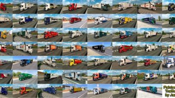Painted Truck Traffic Pack by Jazzycat v5.4 ETS2