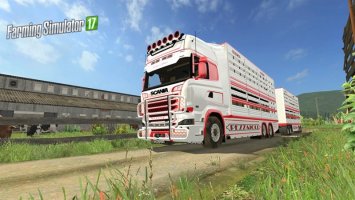 Scania R730 cattle truck v1.0 fs17