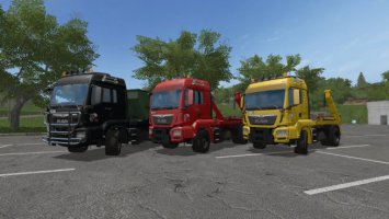 MAN Skip Truck with Container FS17