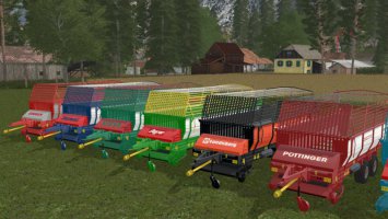 Old Forage Wagons Tandem v1.1 FS17