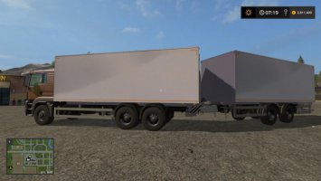 MAN Palletloader Truck + Trailer FS17