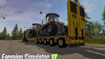MB Actros SZM Cat + Doll Tieflader Cat FS17