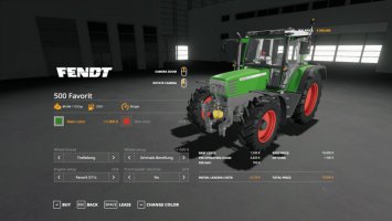 Fendt Favorit 500 Fahrbwahl v1.1 FS19