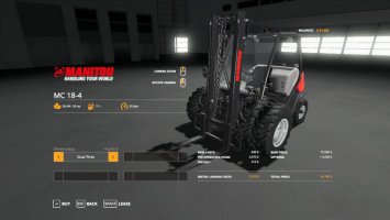 Manitou Forklift Duallies & Weighted Duallies FS19