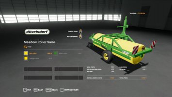 Meadow Roller Vario small update by Stevie FS19