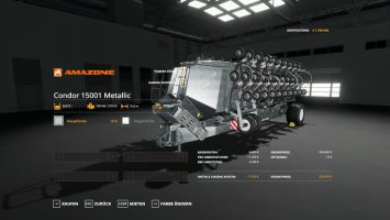 Amazone Condor 15001 - MultiFruit - MetallicEdit FS19