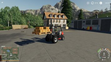 Europoolpallet with tension belts FS19