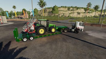 16 wheels Lowdeck Trailer FS19