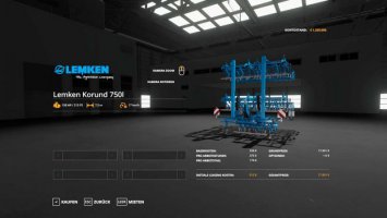 Lemken Korund 750 FS19