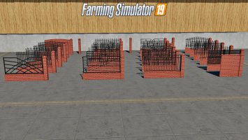 PLACEABLE Fences and Post Pack 2 fs19