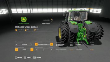 John Deere 6R Green Edition v1.0.0.8 FS19