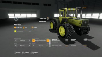 MB Trac 1300 - 1800 UPDATE V1.4.0.0 Beta FS19