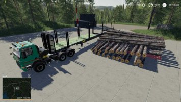 FS19 - Timber Runner Wide With Autoload Wood v1.2 FS19