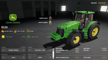 John Deere 8130-8530 + loader FS19