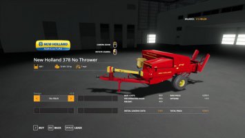 New Holland 378 Baler with Options v1.2 FS19