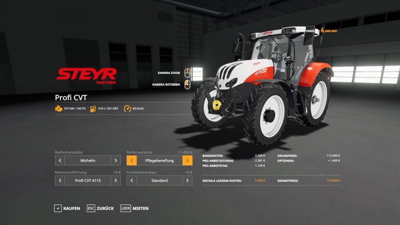 Steyr Profi Cvt Fs19 Mod Mod For Landwirtschafts Simulator 19 Ls Portal 0380